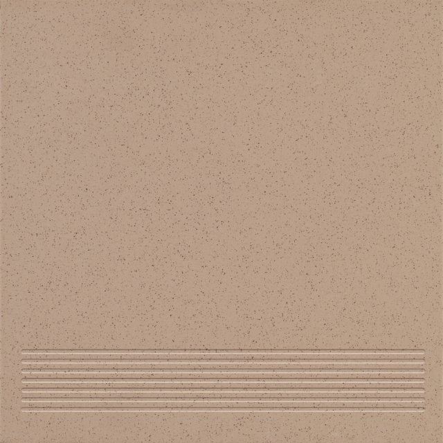 Gres techniczny stopnica KRONOS dark beige mat 30x30 gat. II