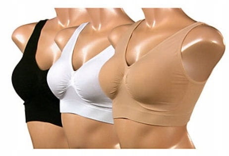 Zestaw 3 sztuk biustonosze bezszwowe S-5XL A06