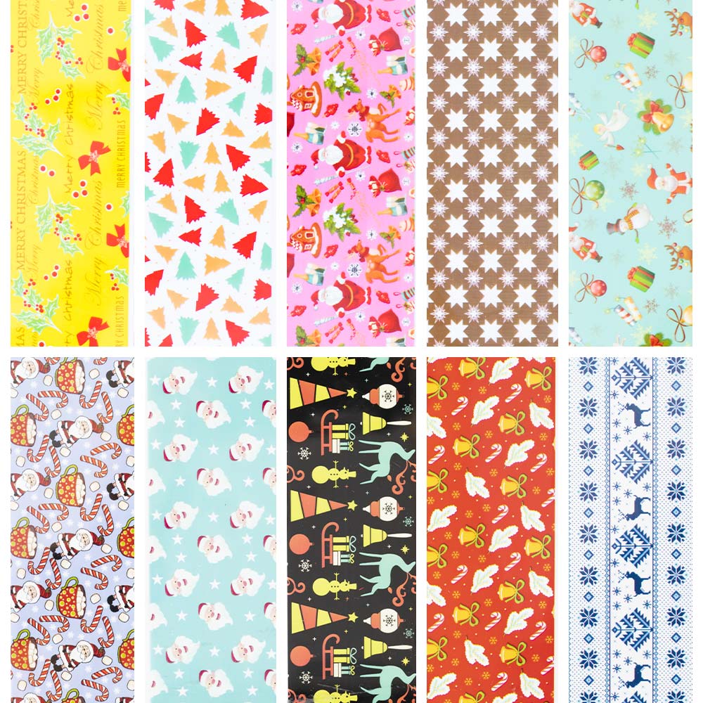 Folie transferowe Christmas 10 sztuk po 100 cm 12-05