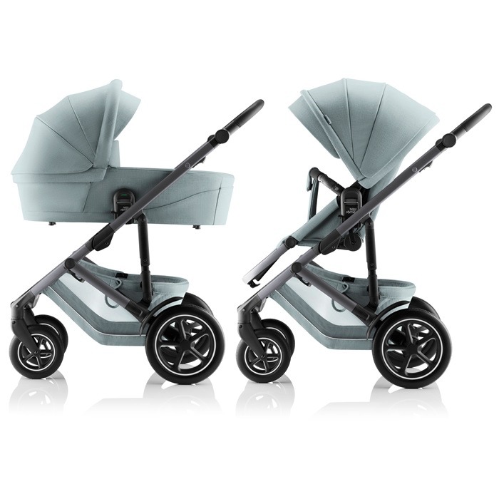Britax Romer Smile 5Z - uniwersalny wózek głęboko-spacerowy 2 w 1-Harbor Blue