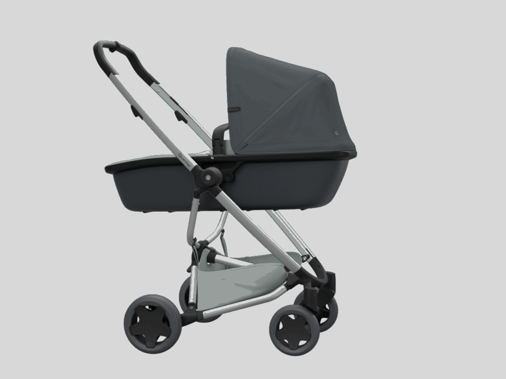 Quinny, Zapp Flex Plus - wózek głęboko-spacerowy-Graphite on Grey