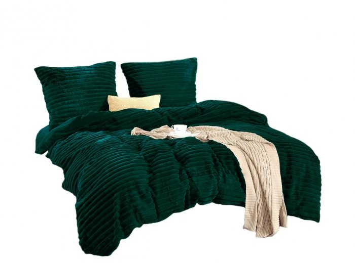 Pościel zimowa MIŚ W PRĄŻKI miękka mikrofibra 160x200 wz. 2818