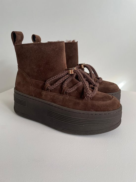 Śniegowce 008 - 79 Brąz welur