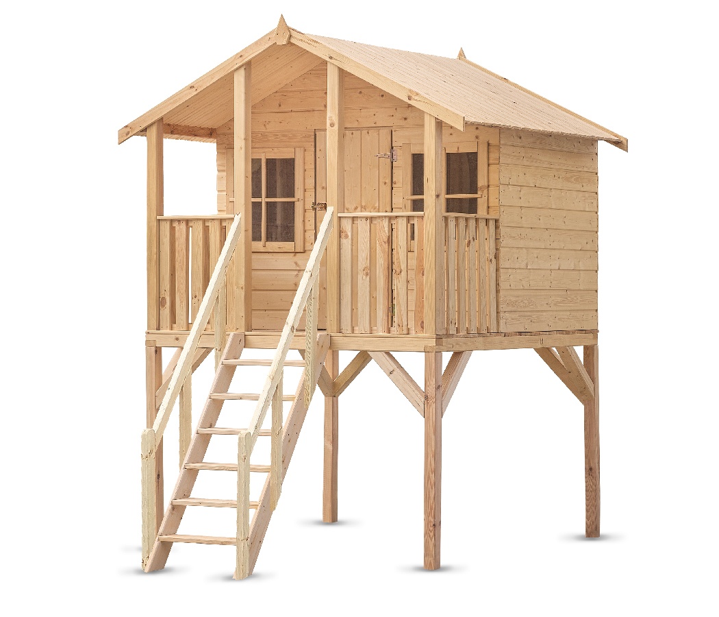 Domek zabaw Borys z barierką do schodków