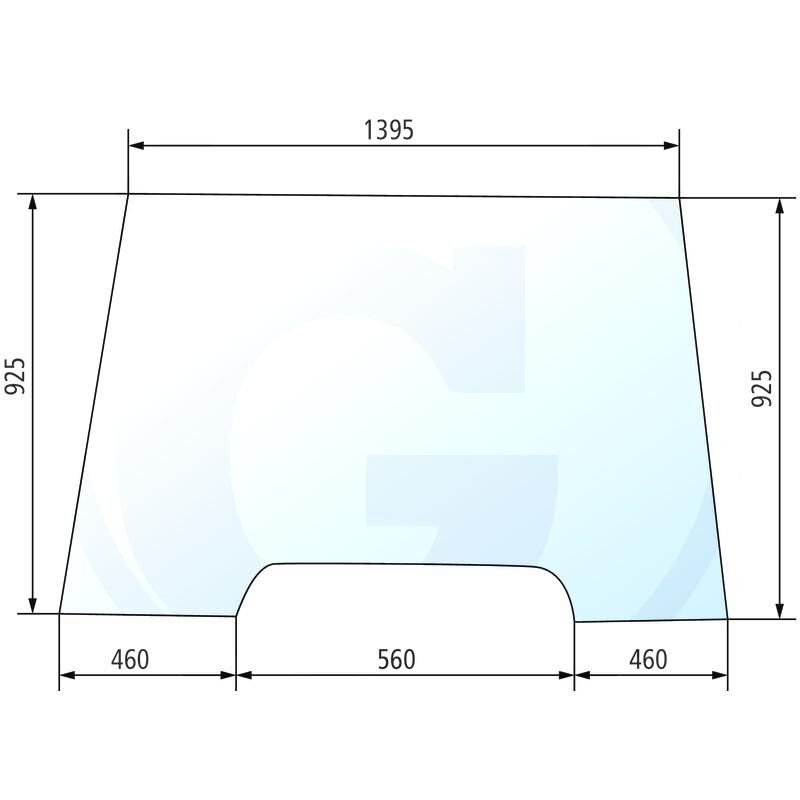 Szyba przednia stała Renault Ares RX 540 RZ 550 6005028929