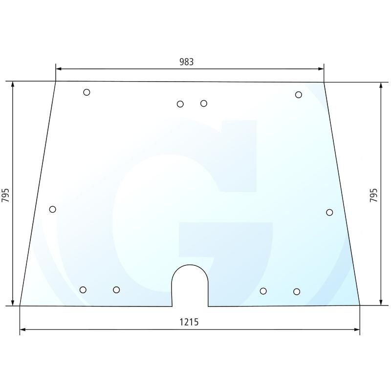 Szyba przednia FIAT 9961028