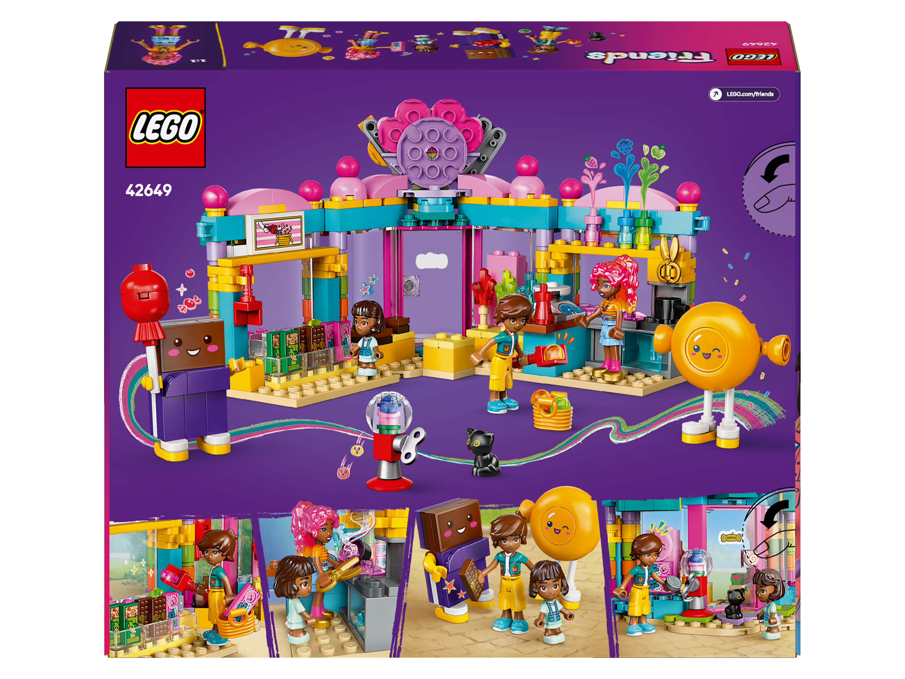Lego Friends Zestaw klocków Lego 42649 Sklep ze słodyczami w Heartlake City