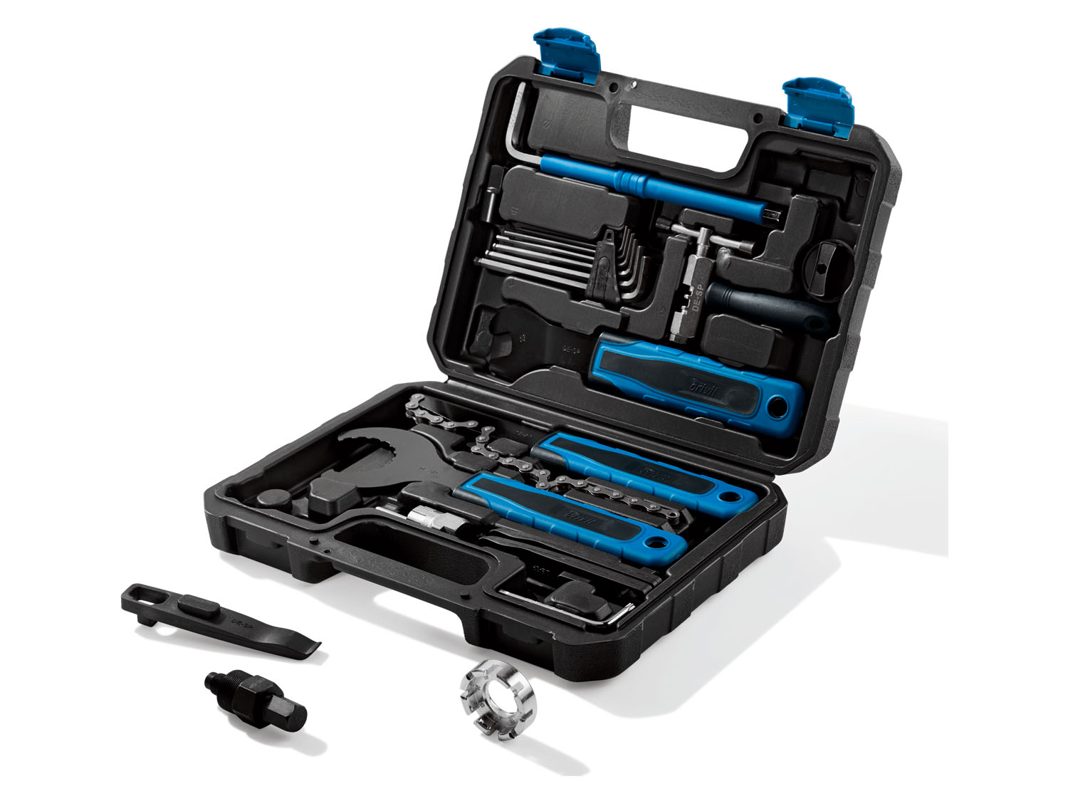 Crivit Zestaw narzędzi rowerowych w walizce, 20 elementów