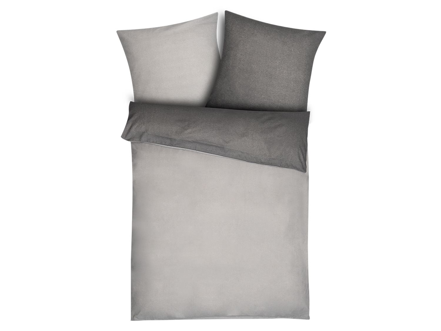 Dobnig Dobing Pościel z flaneli, przytulna, uniwersalna, szara 200 x 200 cm
