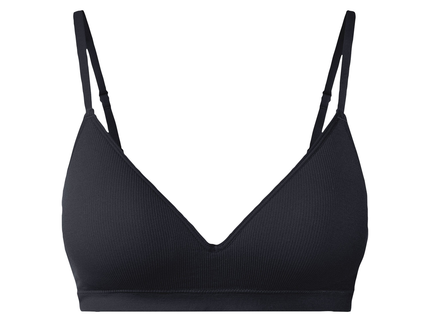 esmara Miękki biustonosz bezszwowy 85C, Czarny