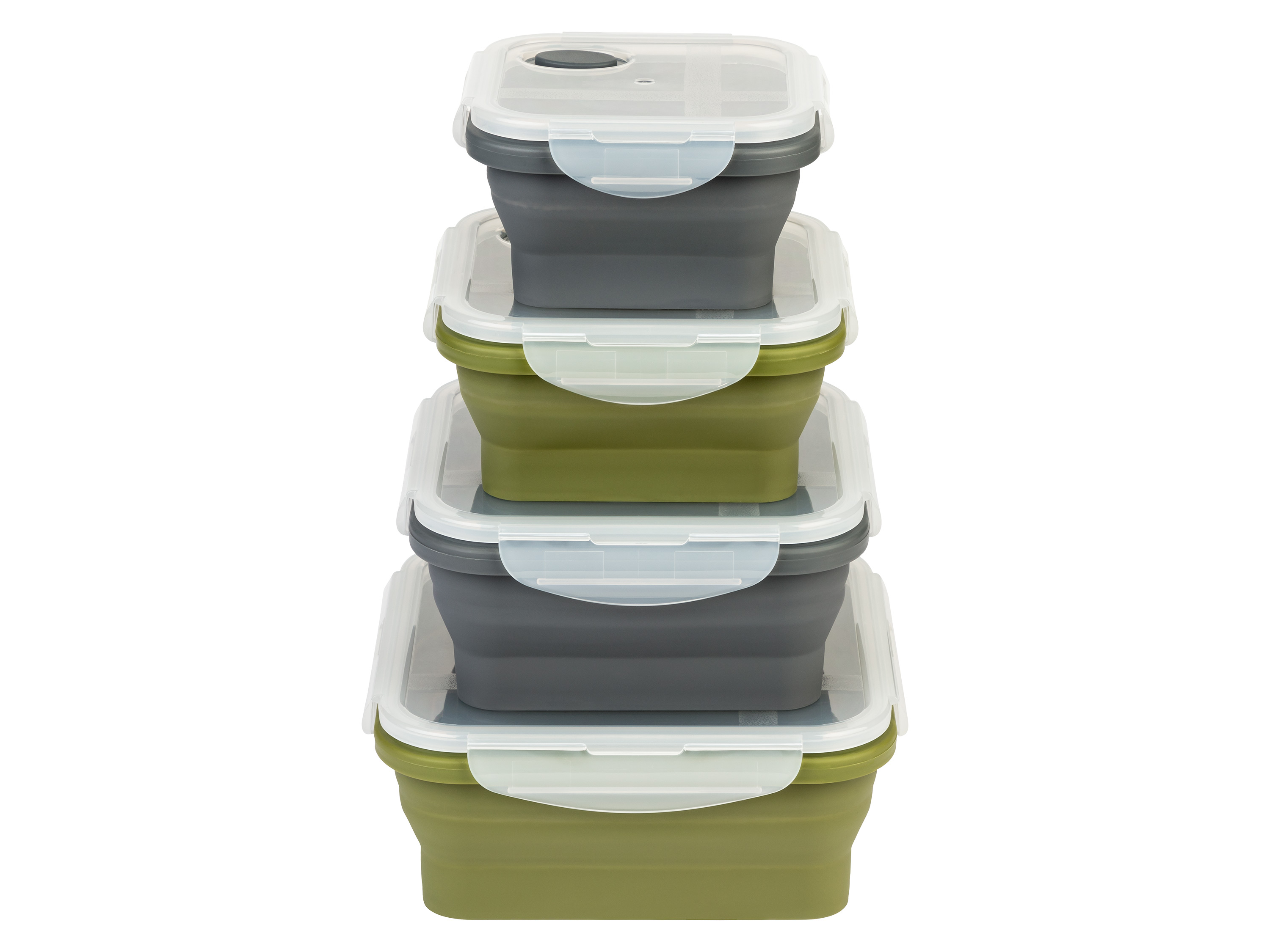 Ernesto Składane pojemniki na żywność z silikonu Kwadratowy