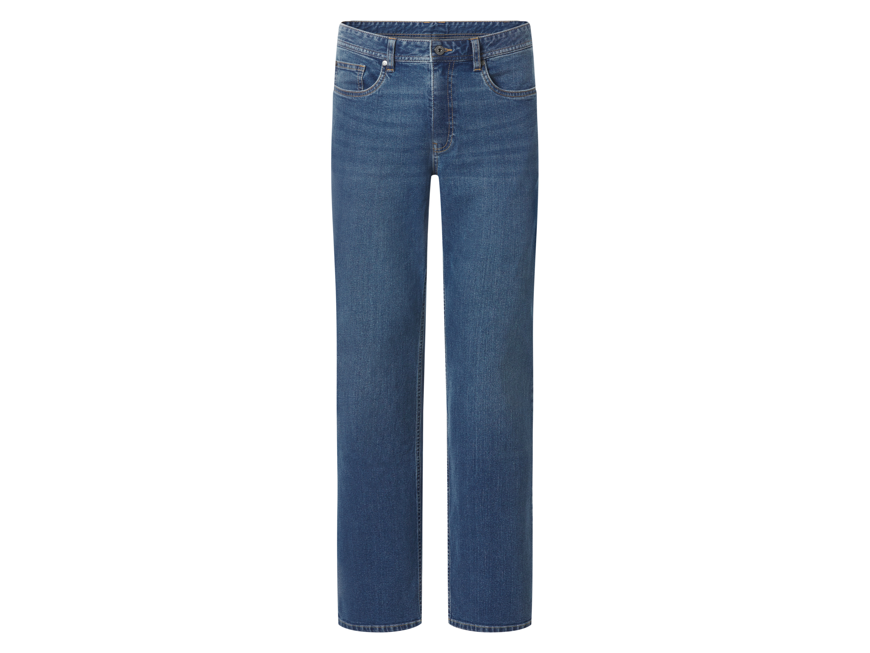 esmara Men Jeansy straight fit męskie z bawełną Jasnoniebieski, 50 34/32