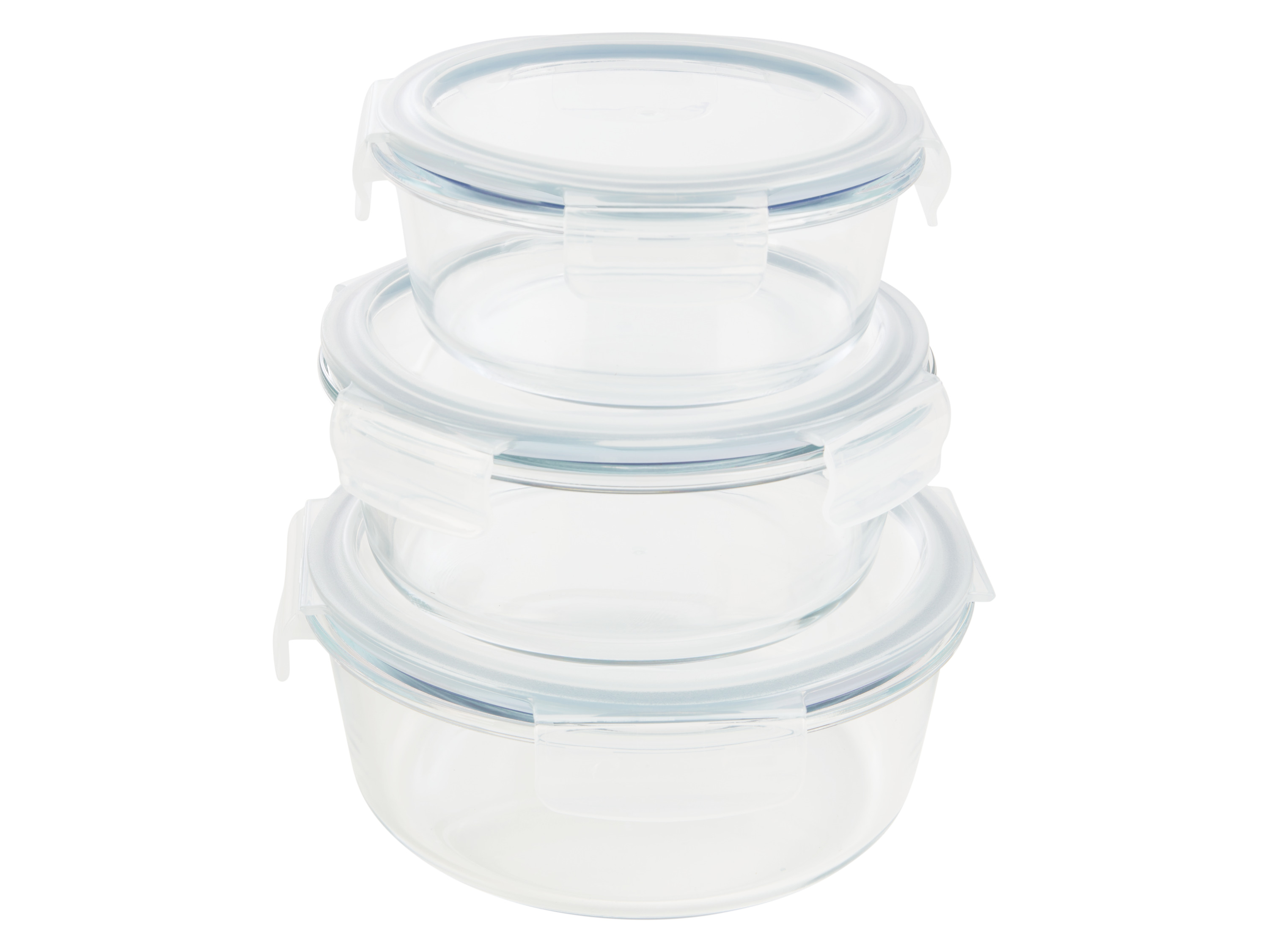 Livarno home Szklane pojemniki do przechowywania żywności Okrągły