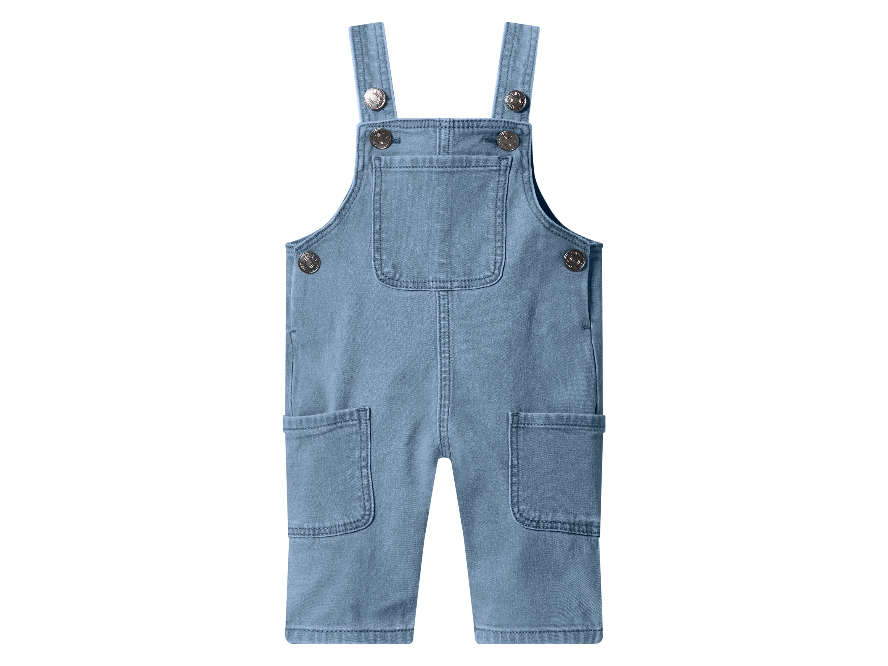 lupilu Ogrodniczki jeansowe niemowlęce Jasnoniebieski, 56