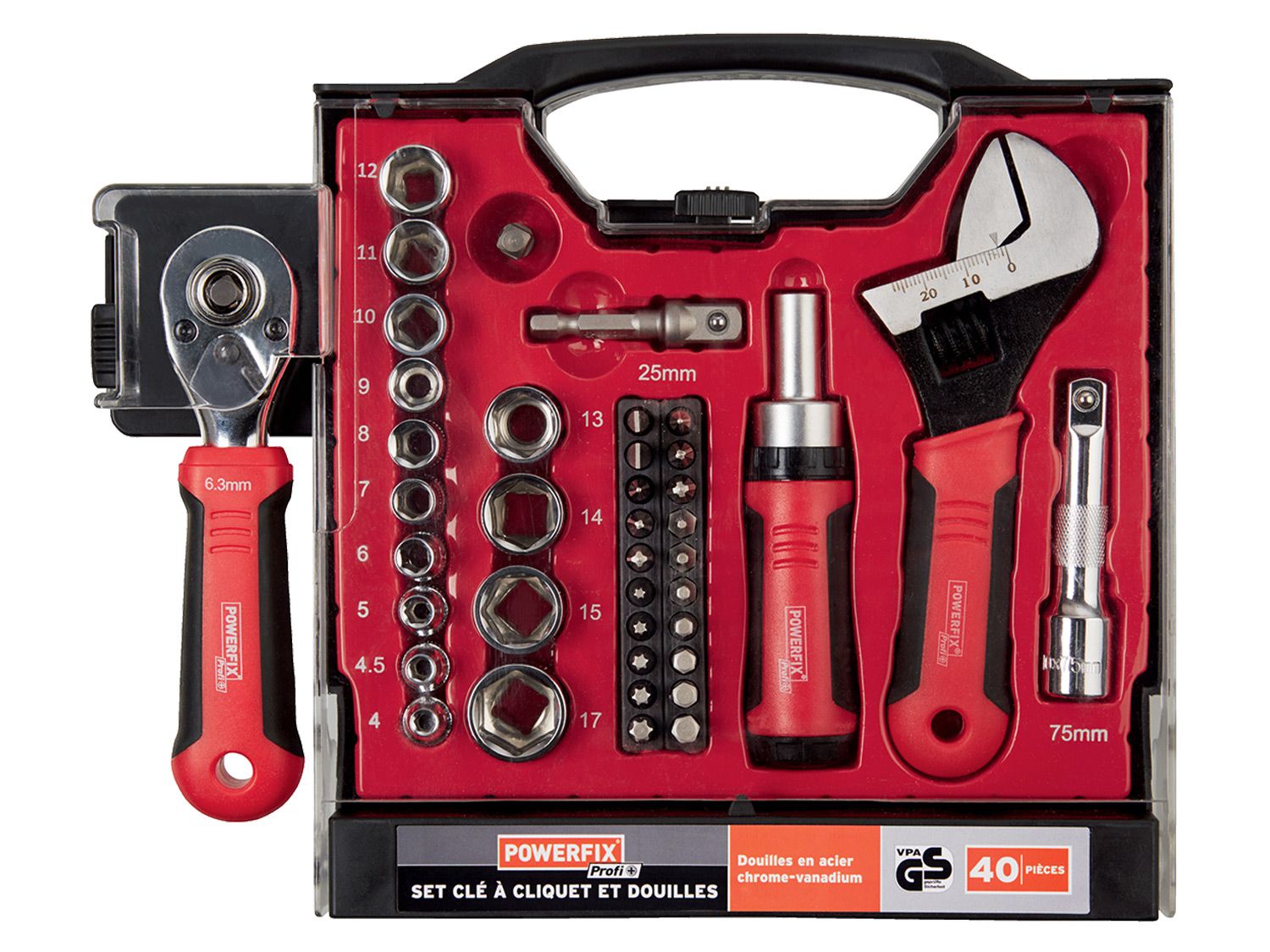 Powerfix Zestaw narzędzi 40 części Prns 40 A1