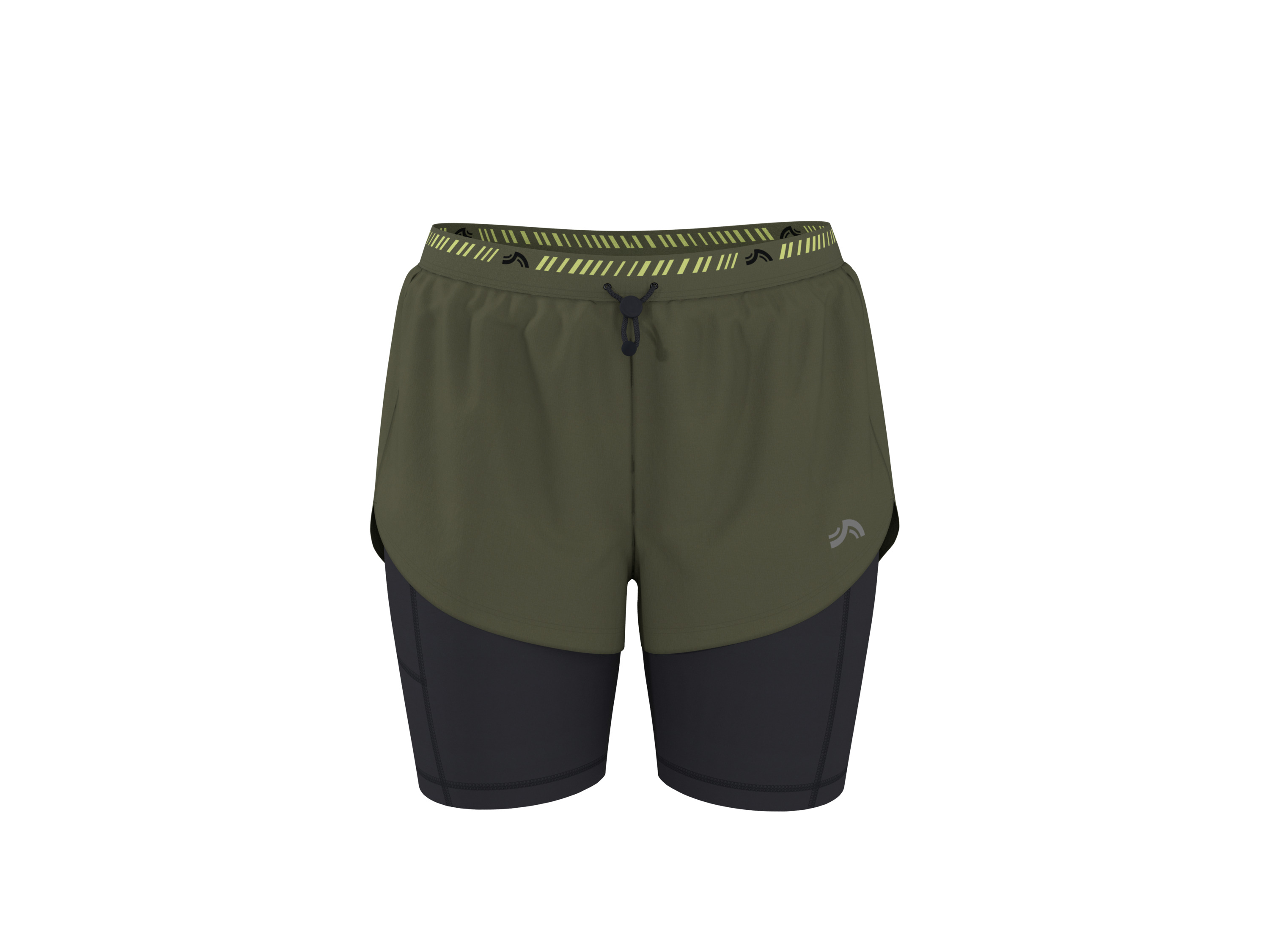 Crivit Szorty funkcyjne damskie Zielony, M40/42