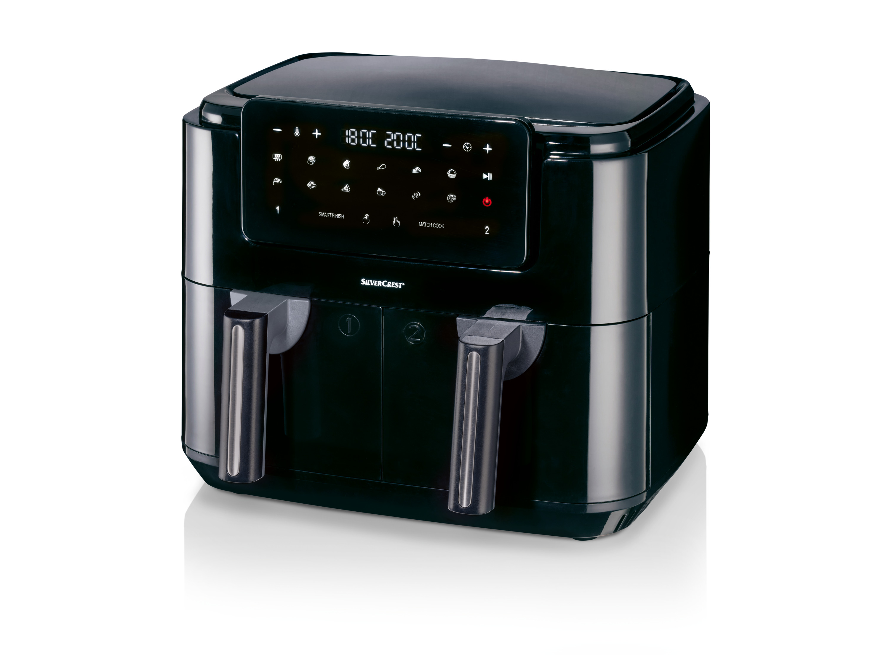 Silvercrest Kitchen Tools Dwustrefowa frytkownica na gorące powietrze A1 Shlfdd 2400, 2200–2600 W