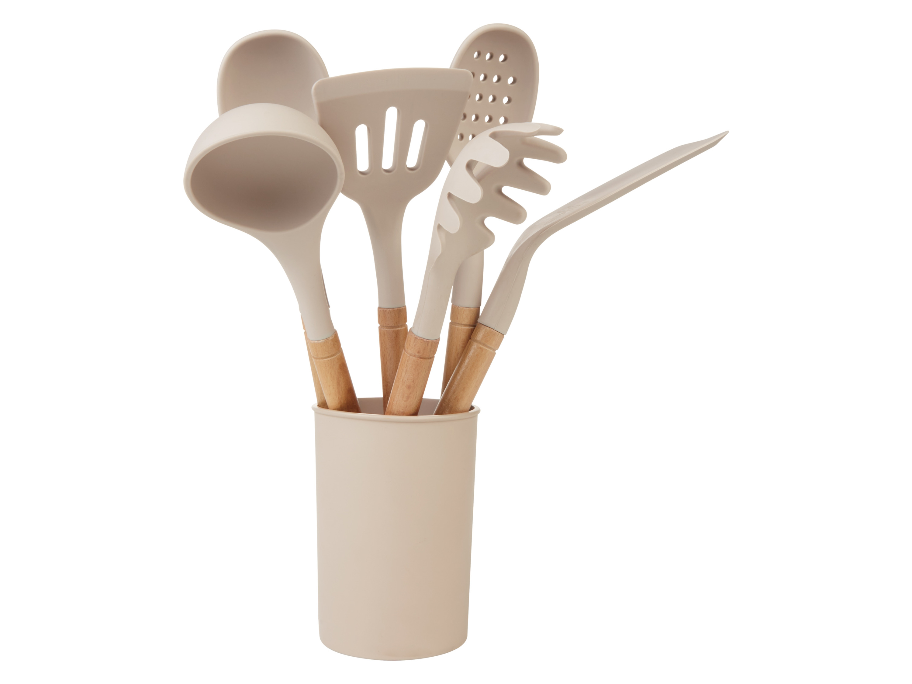 Livarno home Zestaw akcesoriów kuchennych, 7 elementów Beżowy