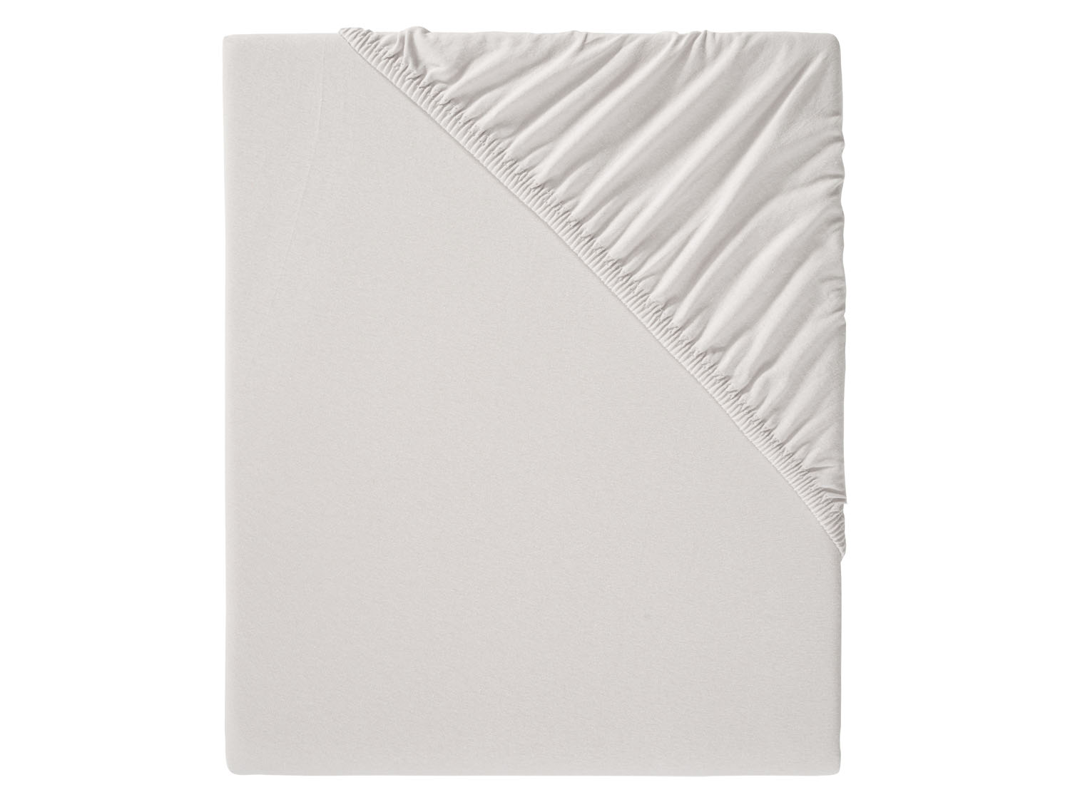 Livarno home Prześcieradło z dżerseju z gumką, 140–160 x 200 cm Jasnoszary