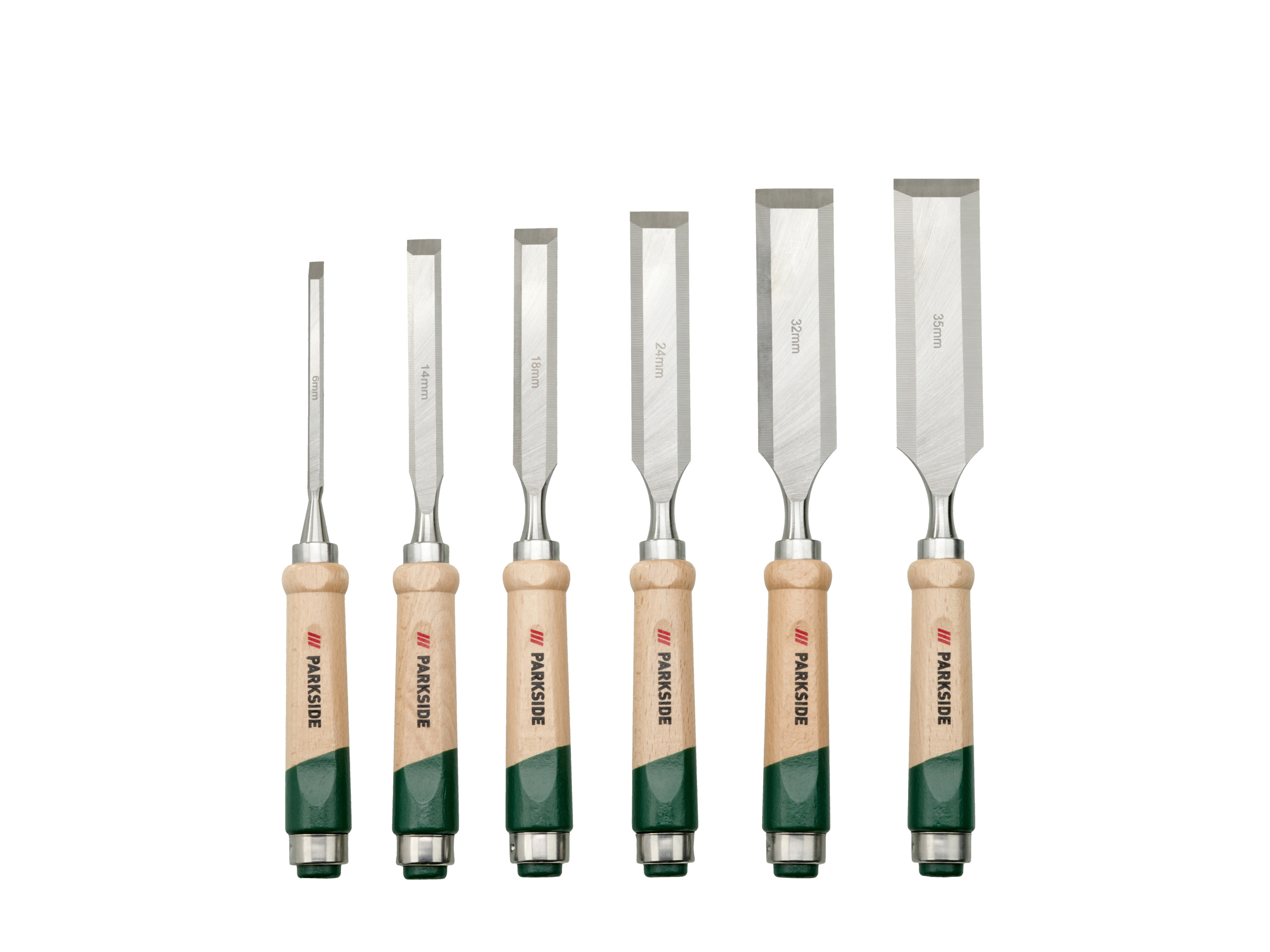Parkside Zestaw dłut lub narzędzi do rzeźbienia w drewnie Zestaw dłut, 6 szt.