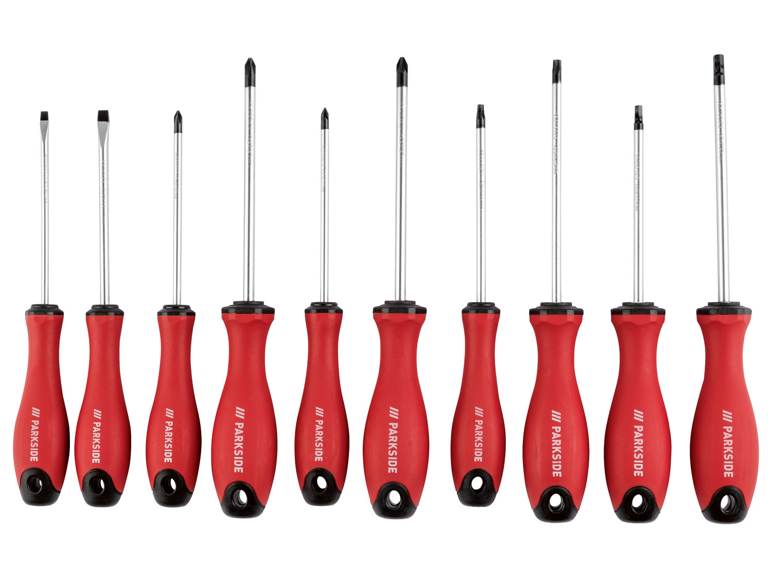 Parkside Zestaw 10 śrubokrętów