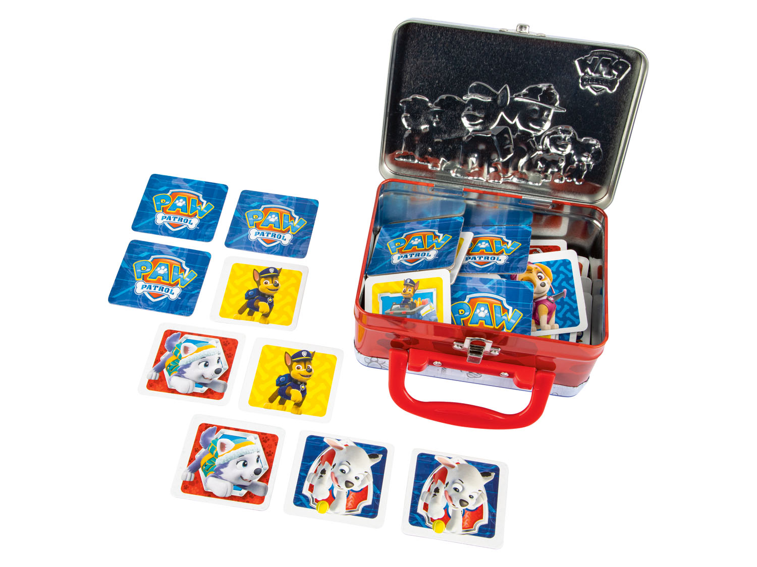 Spinmaster Gra memo w metalowej walizce z kolekcji Psi Patrol