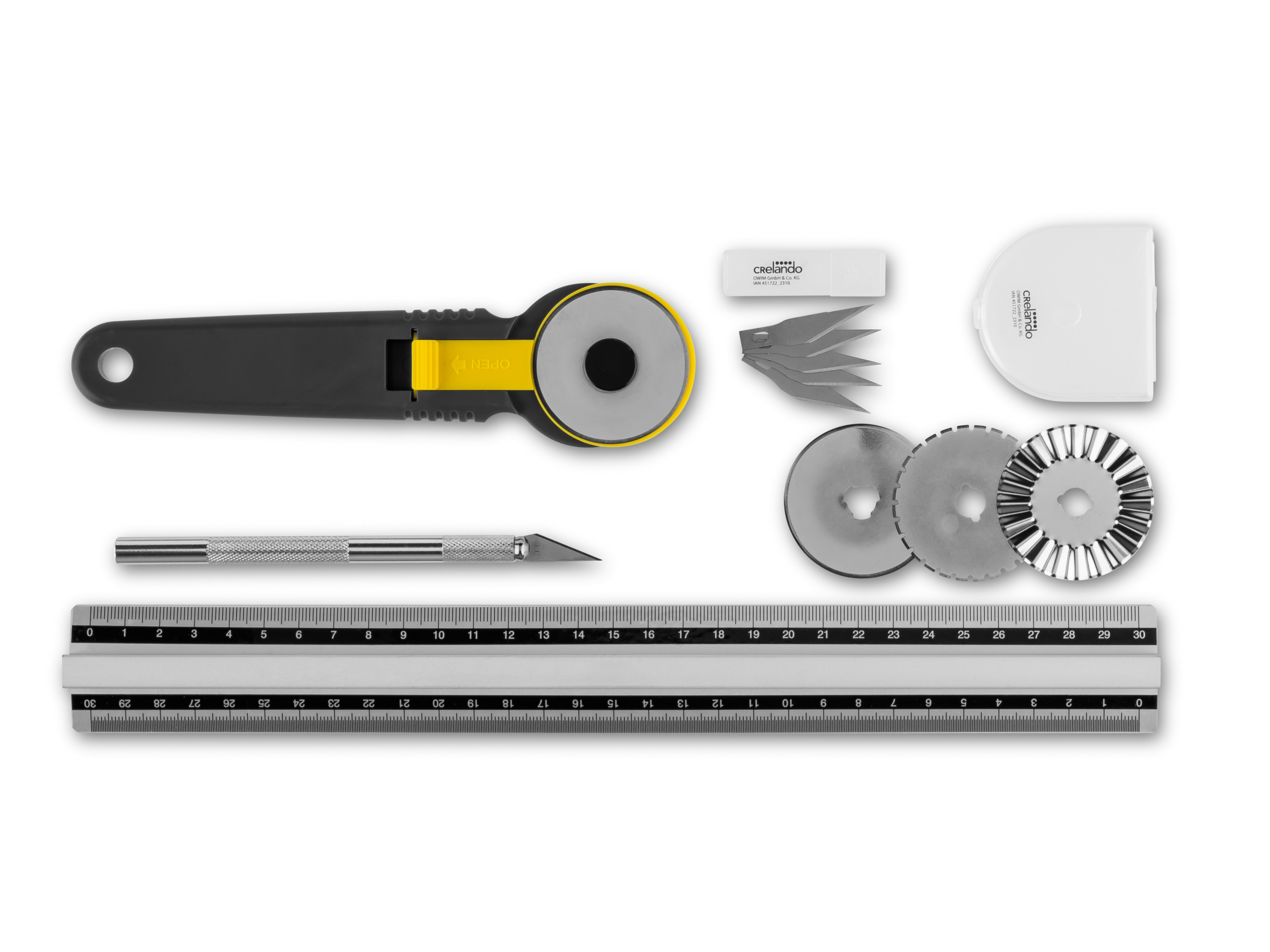 crelando Zestaw narzędzi tnących / Podkładka do cięcia Zestaw narzędzi tnących