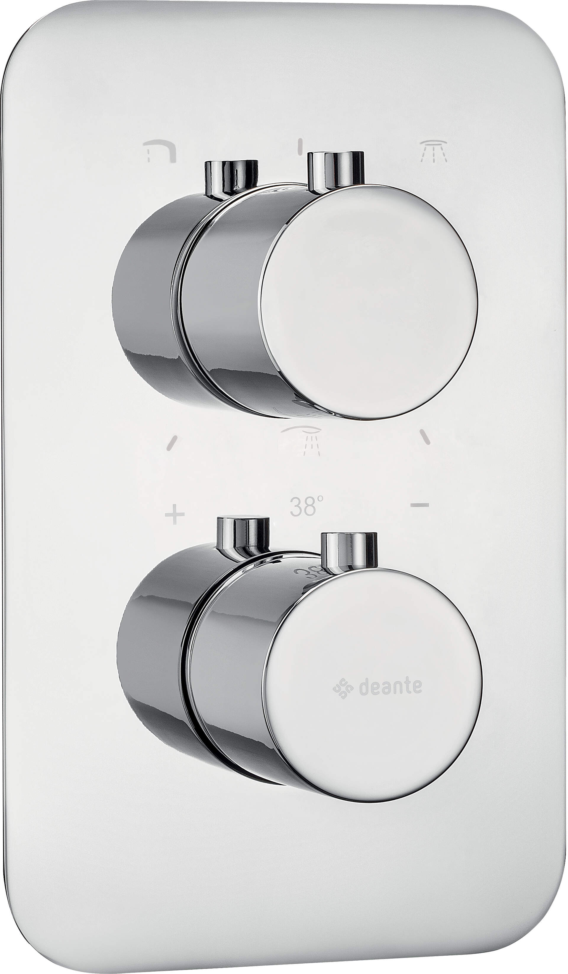 Darmowa Dostawa - Bateria wannowo-prysznicowa podtynkowa termostatyczna chrom Deante Box BXY0EBT