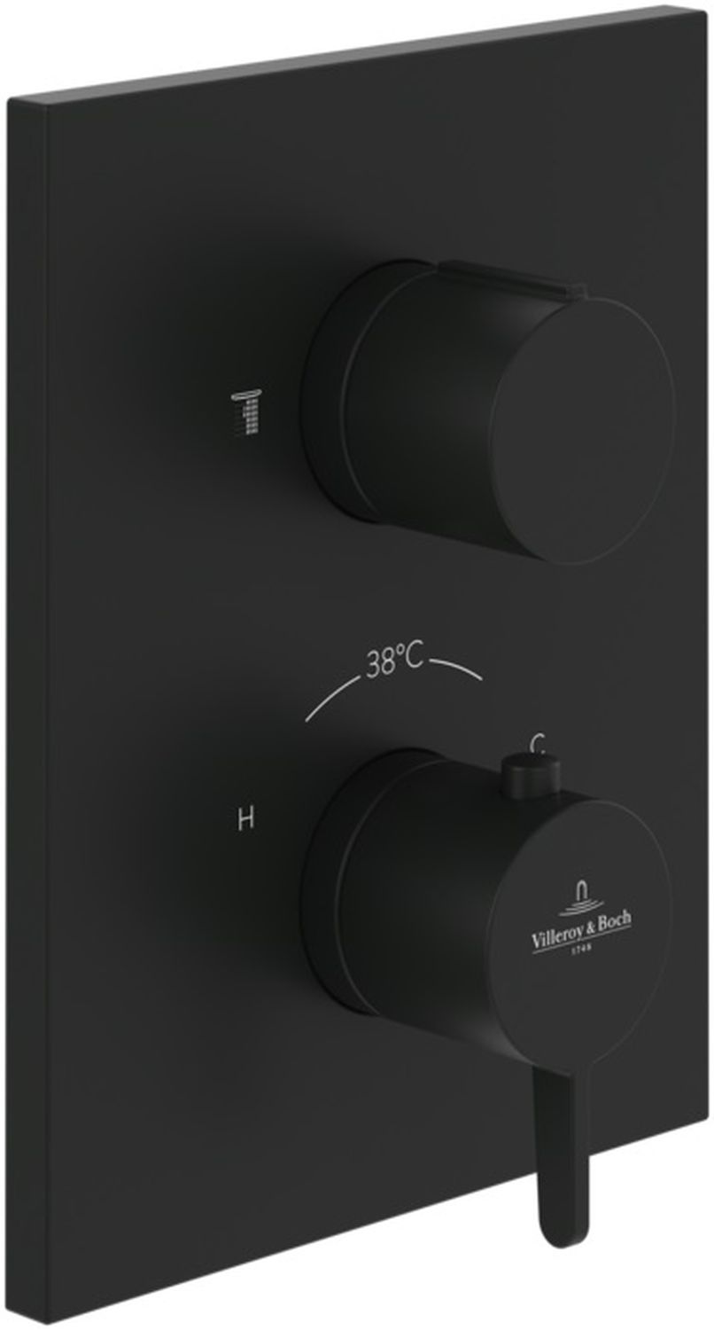 Darmowa Dostawa - Bateria wannowo-prysznicowa podtynkowa czarny Villeroy & Boch Conum TVS127002000K5