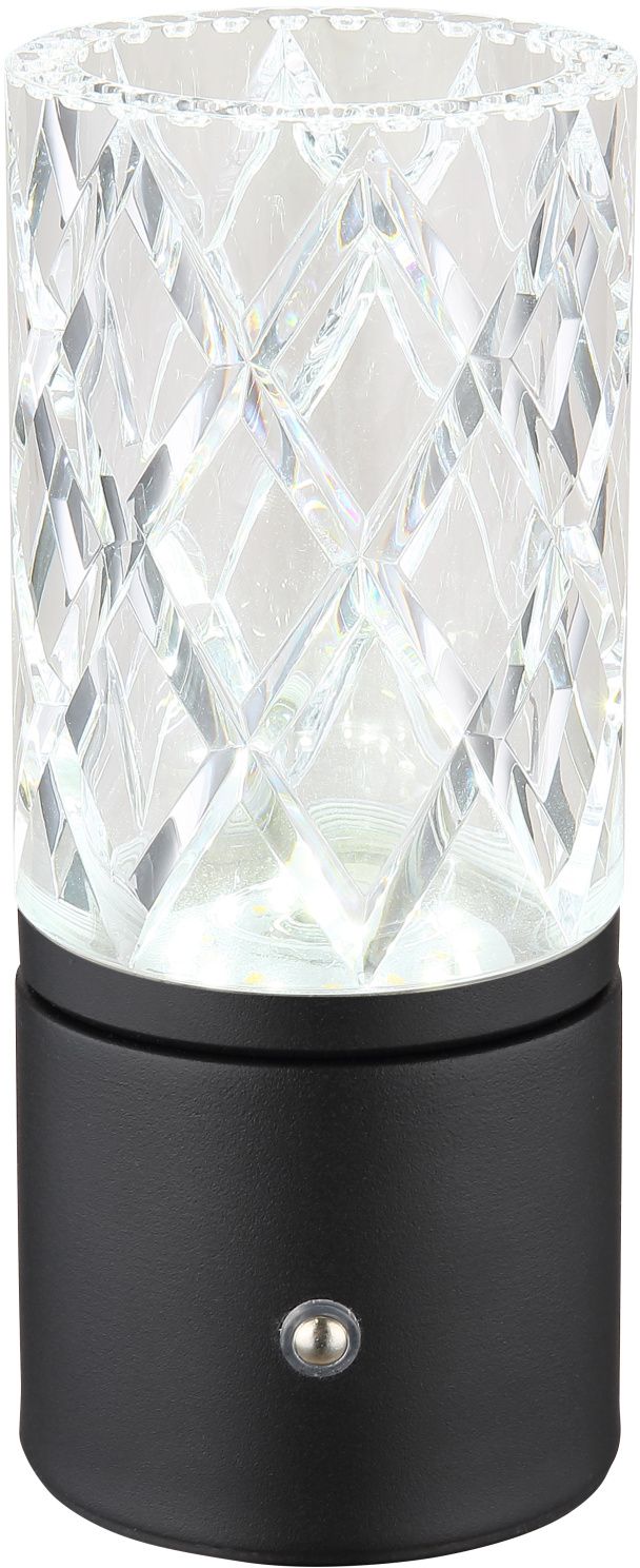 Darmowa Dostawa - Lampa stołowa 1x2.5 W czarna-przezroczysta Globo Lighting Lunki 21010S