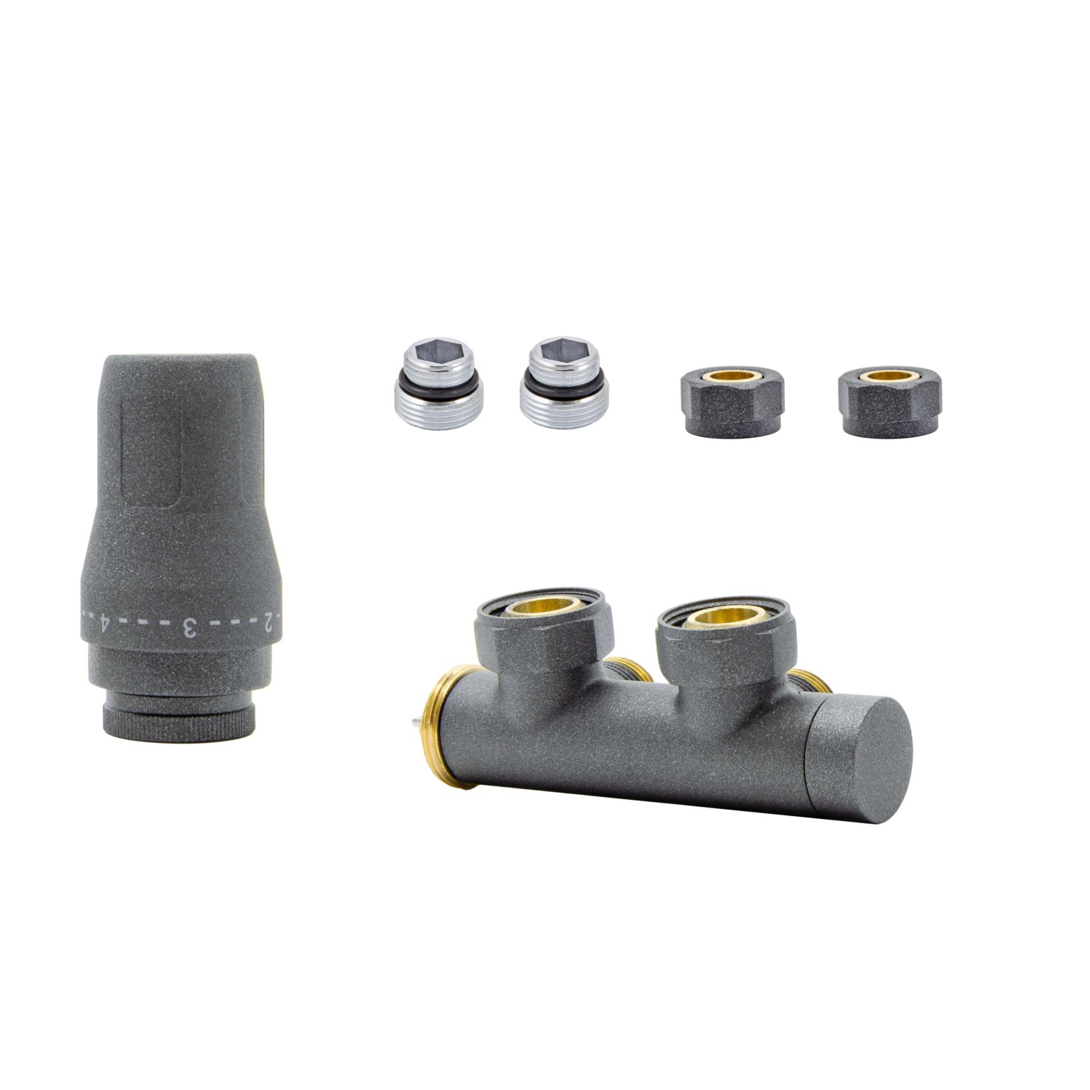 Darmowa Dostawa - Zestaw termostatyczny grafit HeatBase Exclusive HB02KLCS0016