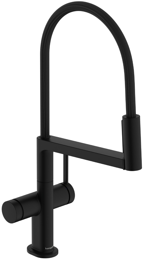 Darmowa Dostawa - Bateria kuchenna stojąca czarna Hansgrohe Talis Select M54 PowderSpray 72861670