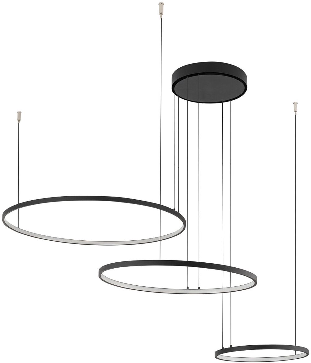 Darmowa Dostawa - Lampa wisząca 3x45 W czarna Nowodvorski Lighting Circolo Led 10817