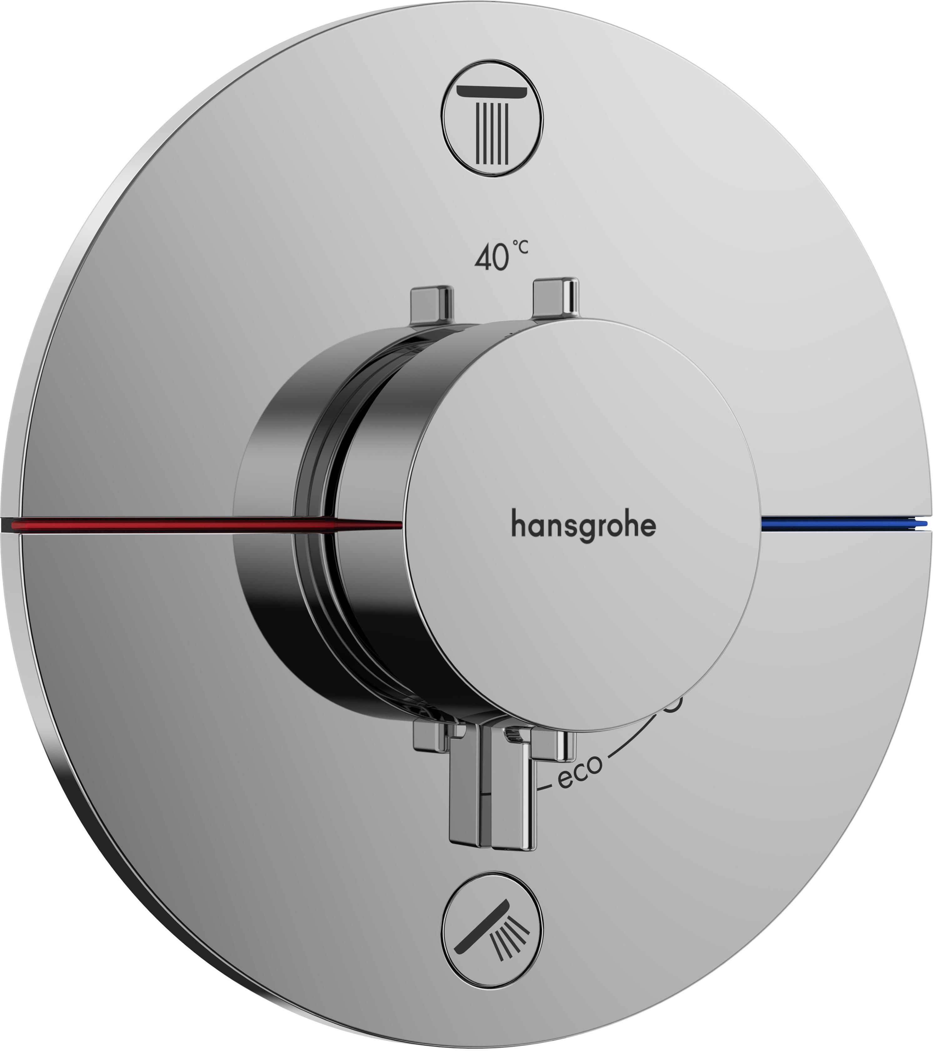Darmowa Dostawa - Bateria wannowo-prysznicowa podtynkowa termostatyczna chrom Hansgrohe ShowerSelect Comfort S 15554000