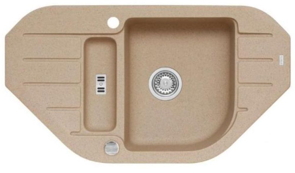 Darmowa Dostawa - Zlewozmywak granitowy 90x50 cm beżowy Alveus Niagara 1126055