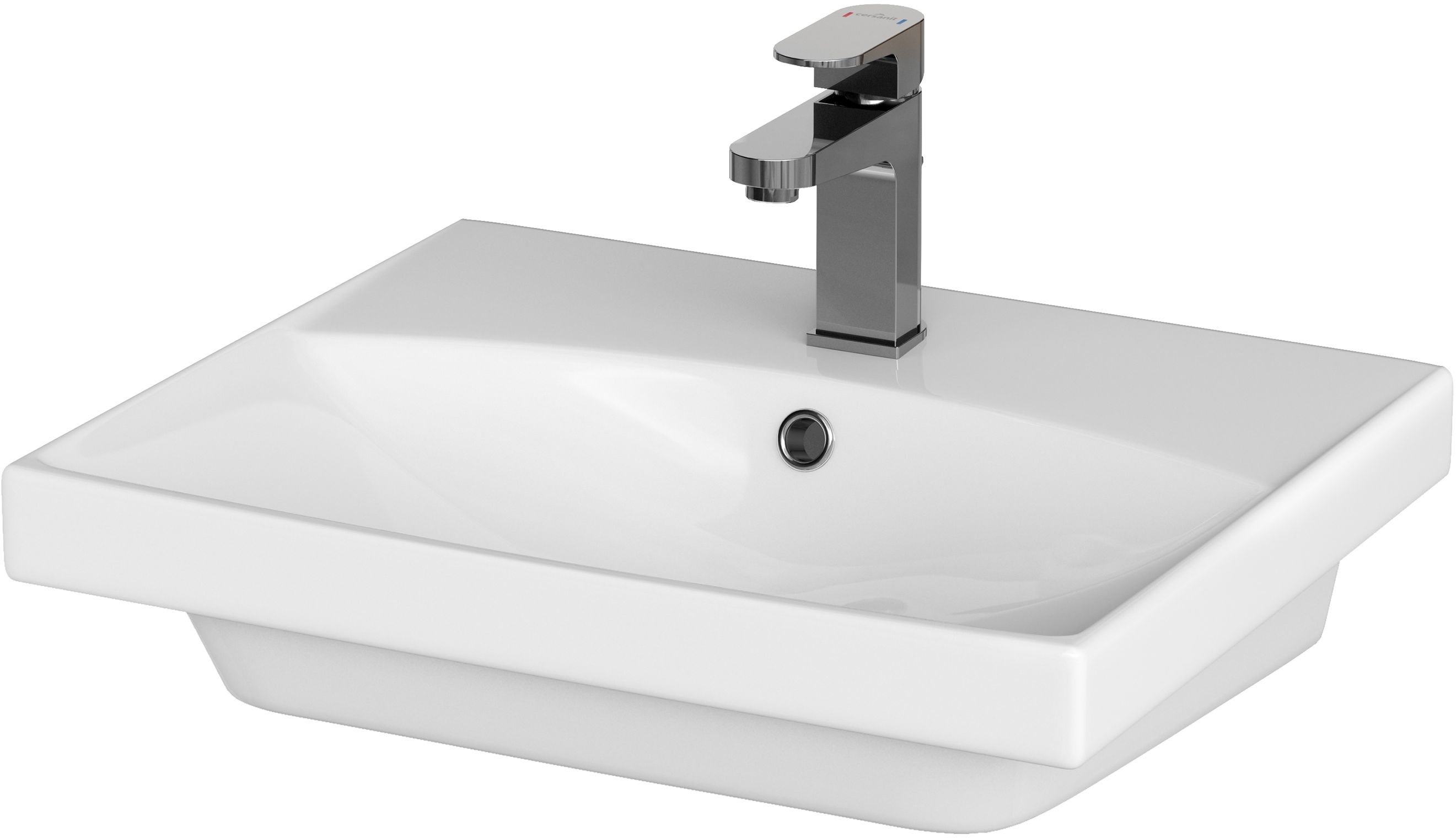 Darmowa Dostawa - Umywalka 50.5x40 cm prostokątna meblowa biała Cersanit City K35005