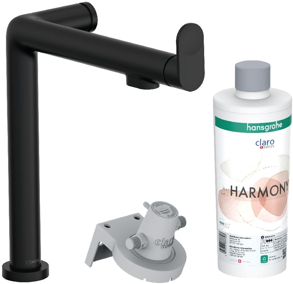 Darmowa Dostawa - Bateria kuchenna z filtrem stojąca czarny Hansgrohe Aqittura M91 76802670