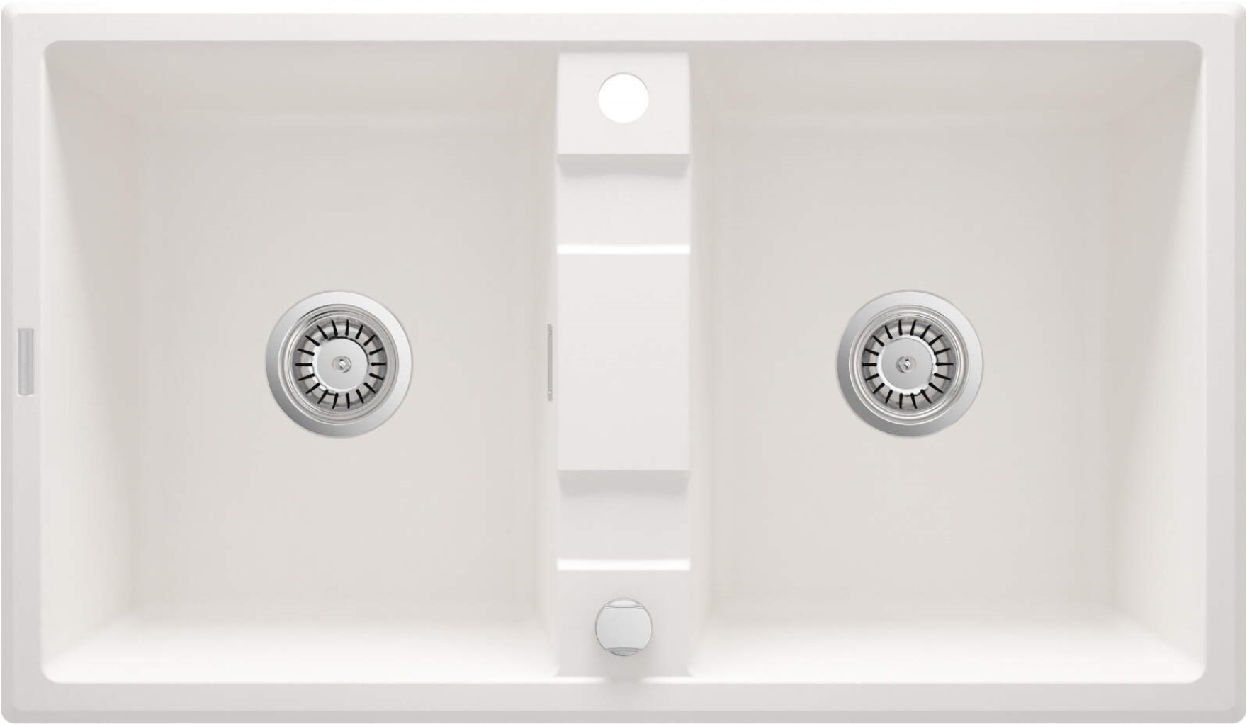 Darmowa Dostawa - Zlewozmywak granitowy 86x50 cm biały Deante Eridan ZQEA203