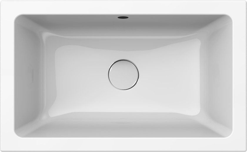 Darmowa Dostawa - Umywalka 60x37 cm prostokątna wpuszczana-nablatowa biała GSI Kube X 8953911
