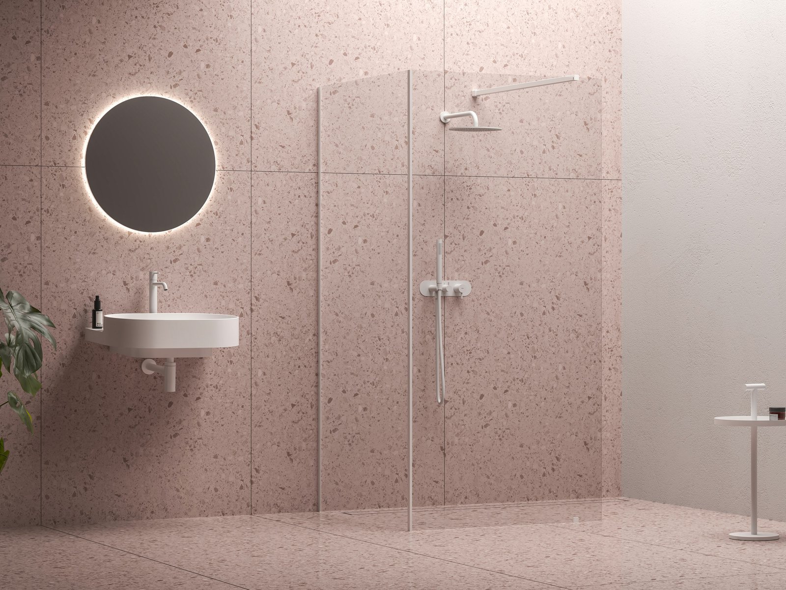 Darmowa Dostawa - Komplet ścianek 120 cm biały mat/szkło przezroczyste Ravak Walk-In Corner GW1CG4E0SZ1