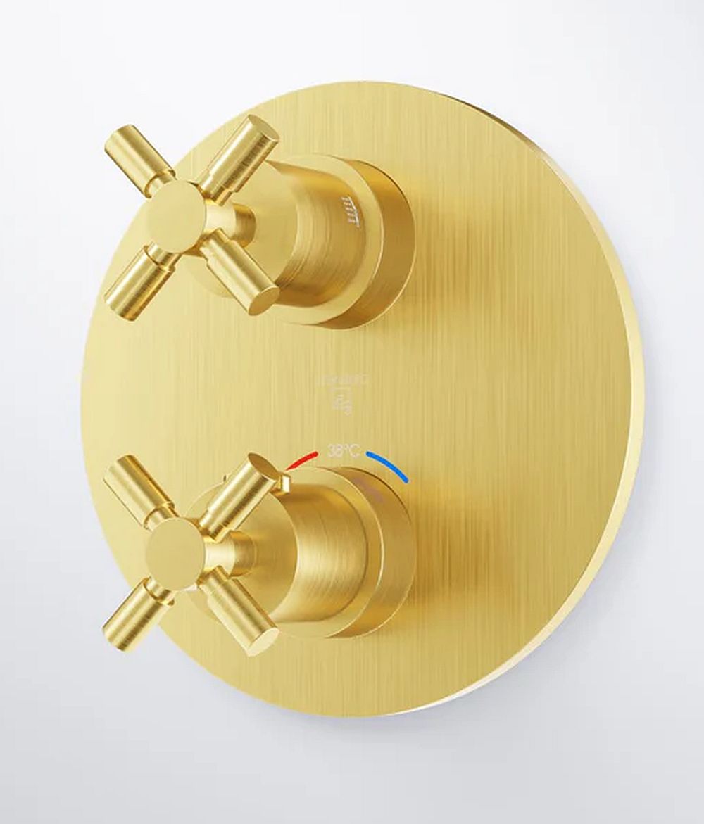 Darmowa Dostawa - Bateria wannowo-prysznicowa podtynkowa termostatyczna złota Steinberg 250 25041333BG