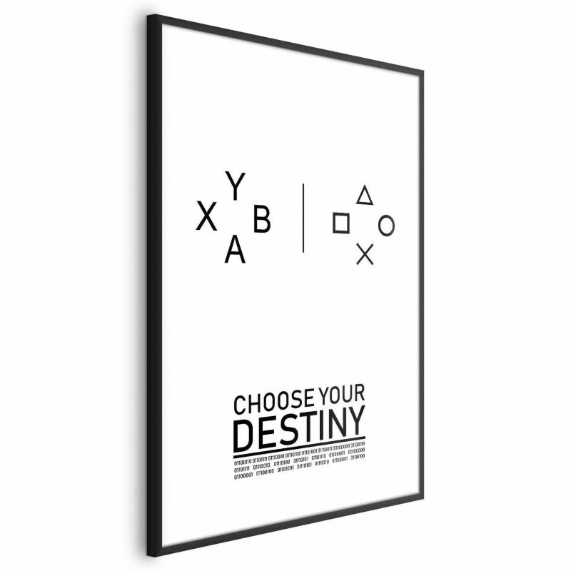 Plakat Artgeist Choose your destiny 21x30 cm z ramą czarną 1 szt