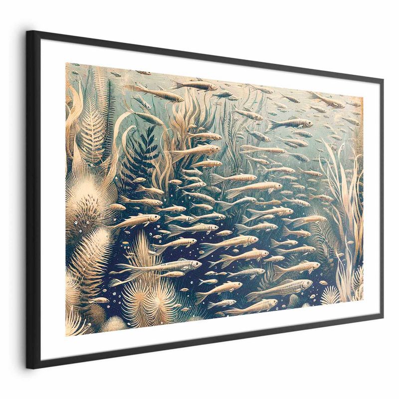 Plakat Artgeist Oceaniczna przyroda 30x21 cm z ramą czarną 1 szt