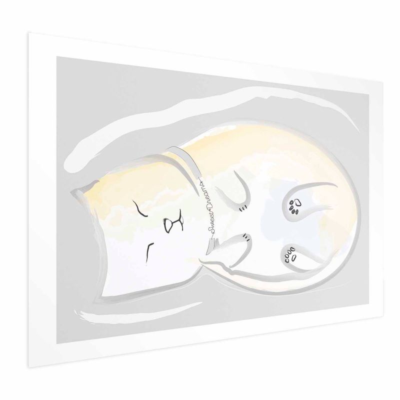 Plakat Artgeist Śpiący kotek 42x29,7 cm bez ramy 1 szt