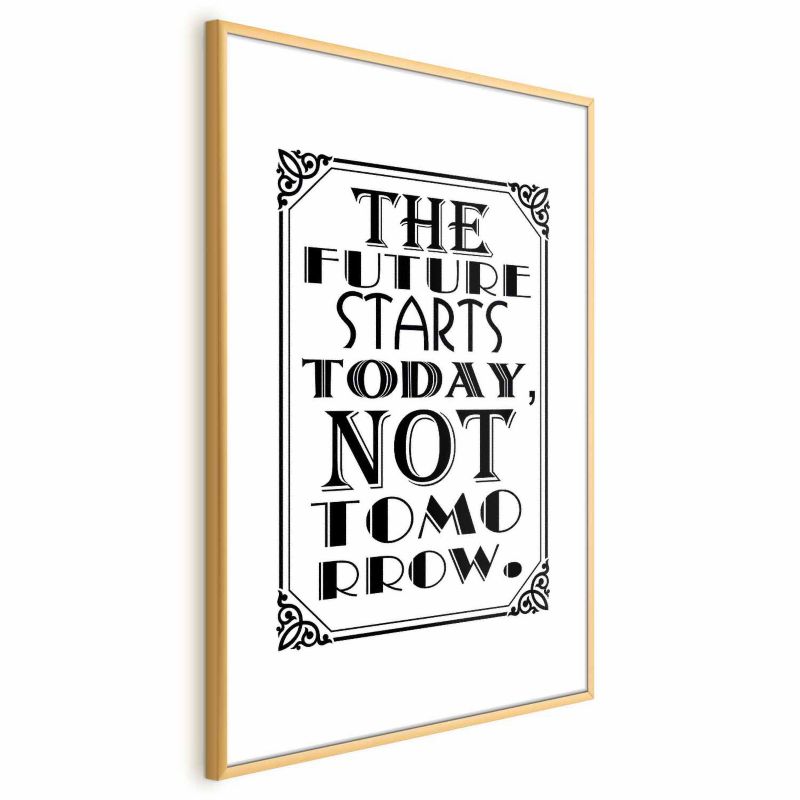 Plakat Artgeist Future 21x30 cm z ramą złotą 1 szt