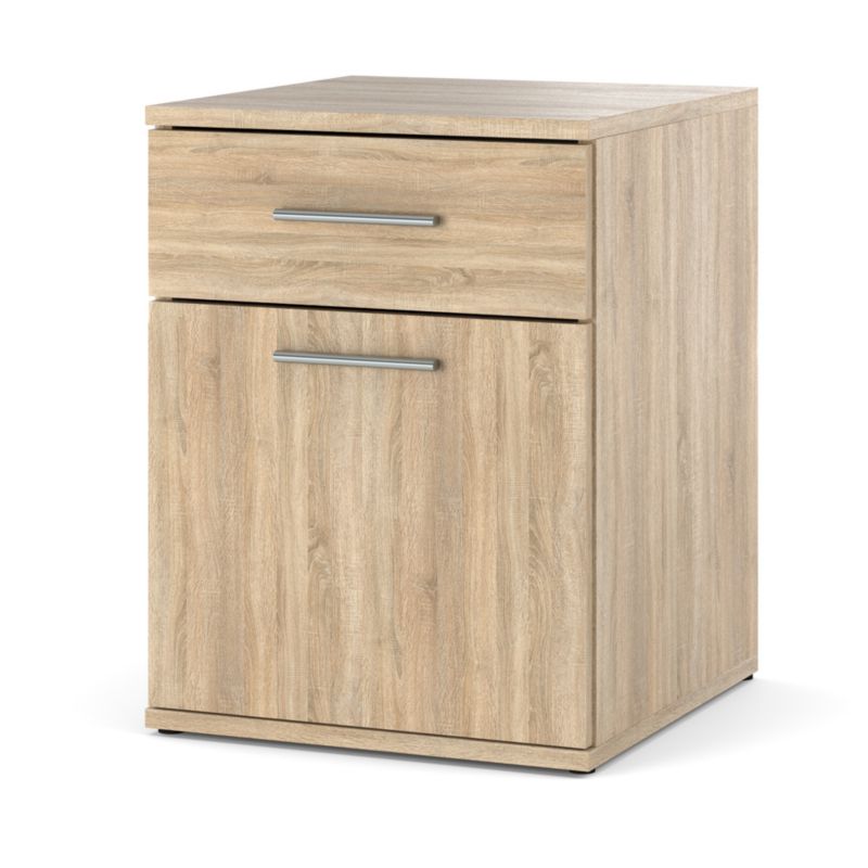 Szafka Nocna Hurtownia-Mebli Szuflady 1 Olga 40cm Dąb Sonoma Dąb Sonoma 40x40.5x52 cm 1szt.