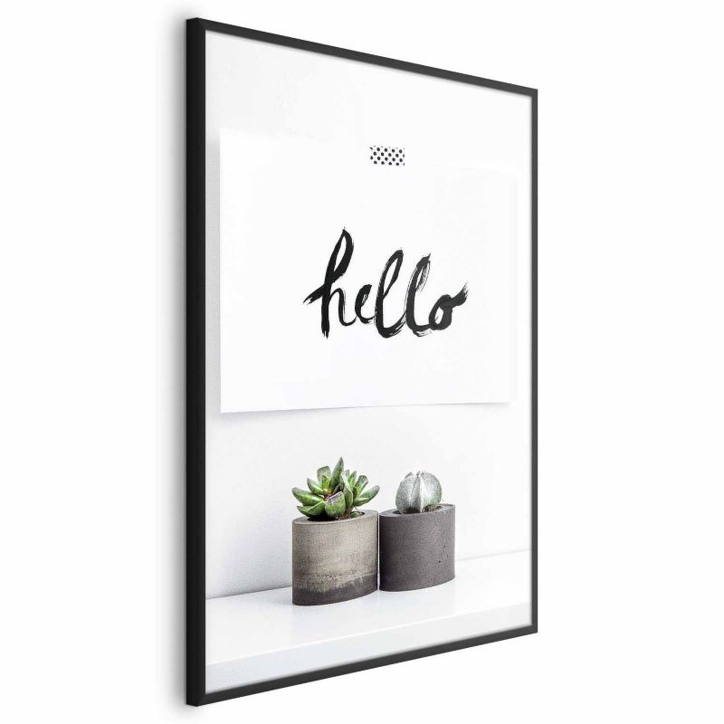 Plakat Artgeist Skandynawski dom 21x30 cm z ramą czarną 1 szt