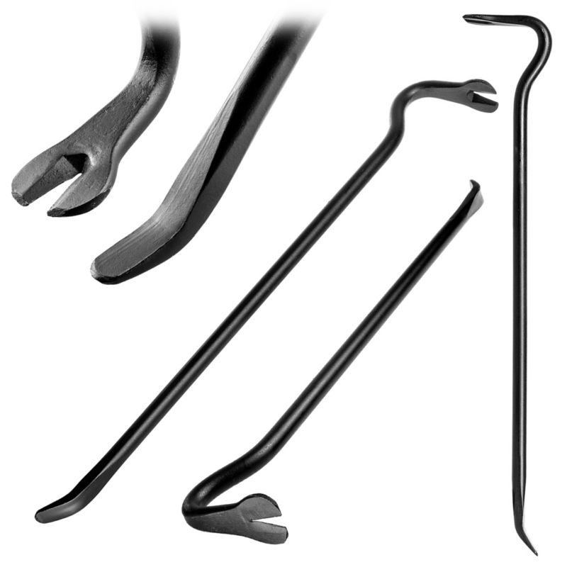 Łom KADAX Kuty Wygięty 700 mm Breszka Brecha Wyciągacz Gwoździ Budowlany Chwytak 1szt.