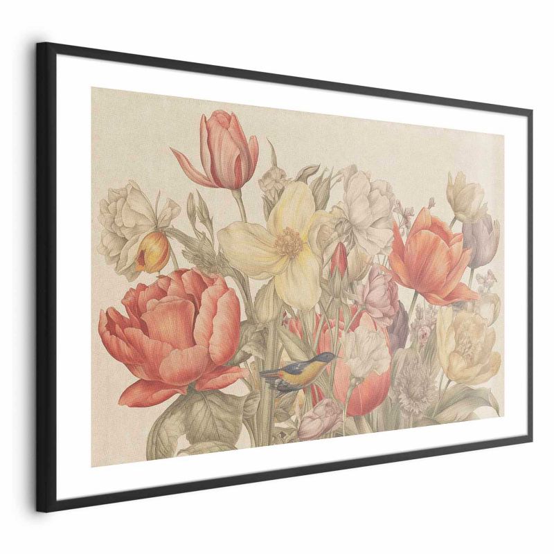 Plakat Artgeist Bukiet 30x21 cm z ramą czarną 1 szt