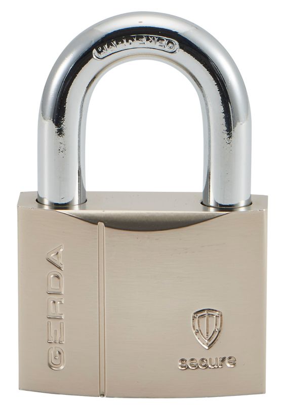 Kłódka wzmocniona Gerda S-50 mosiężna